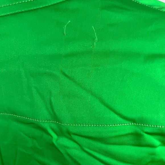 NWOT STELLA MCCARTNEY‎ Daria Button-Up Shirt in Bright Green (8) - Picture 6 of 10